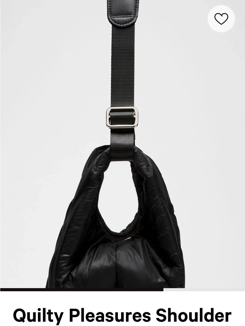 Lululemon Quilty Pleasures Shoulder Bag Mini 5L - Black NWT